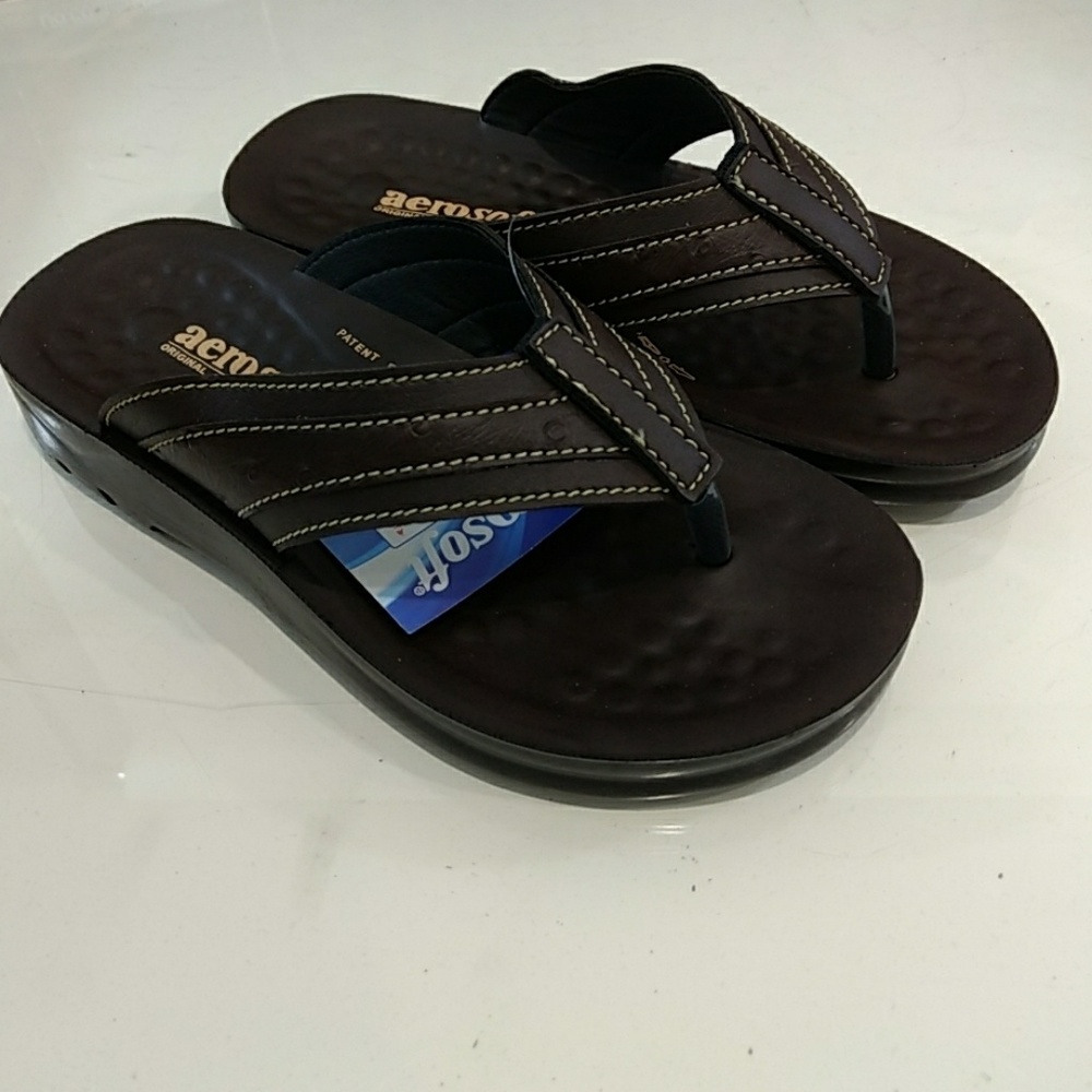 Aerosoft Men's Imperial Lite Brown Sandal, New